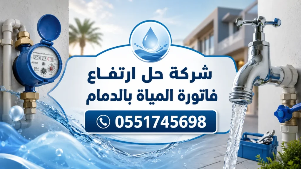 شركة حل ارتفاع فاتورة المياة بالدمام
