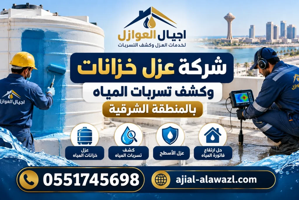 شركة عزل خزانات المياه بالمنطقة الشرقية