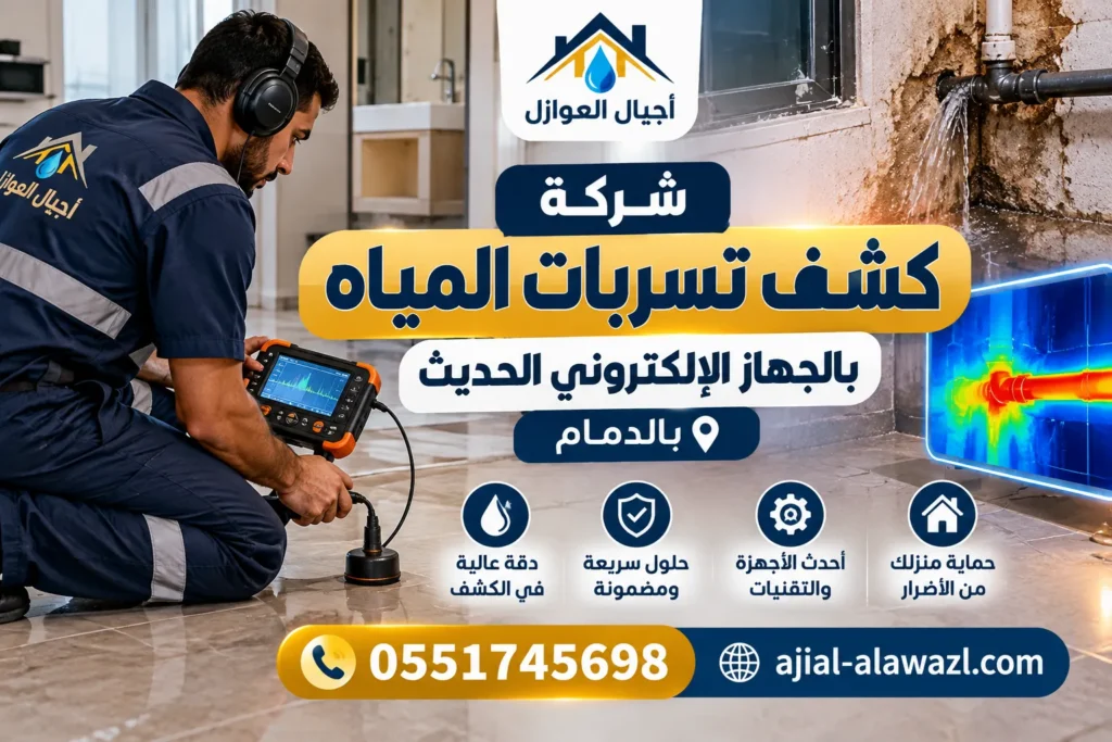 شركة كشف تسربات المياه بالجهاز الإلكتروني الحديث بالدمام