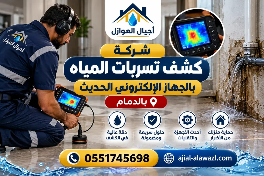 شركة كشف تسربات المياه بالجهاز الحديث بالدمام
