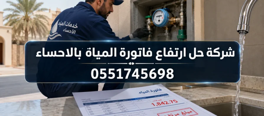 شركة حل ارتفاع فاتورة المياة بالاحساء