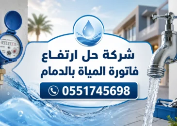 شركة حل ارتفاع فاتورة المياة بالدمام