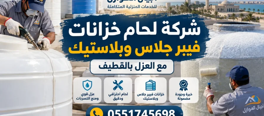 شركة لحام خزانات فيبر جلاس وبلاستيك مع العزل بالقطيف